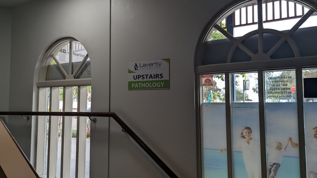 Laverty Pathology collection room, upstairs in the building